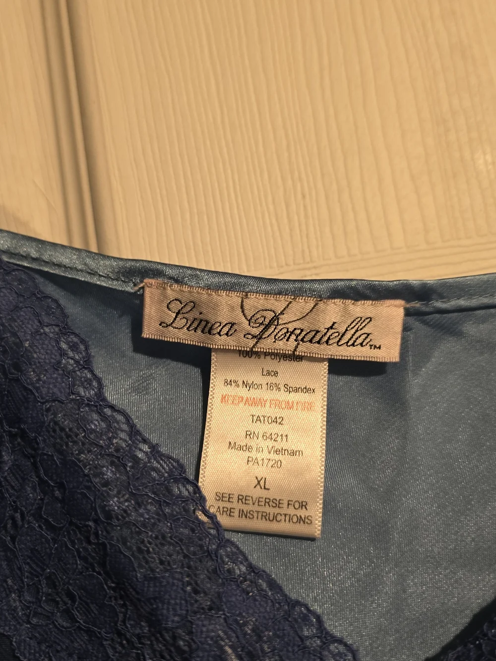 Source Unknown Blue Satin Cami & Short Sleep Set